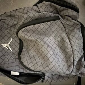 Jordan Men's Black and Gray Backpack